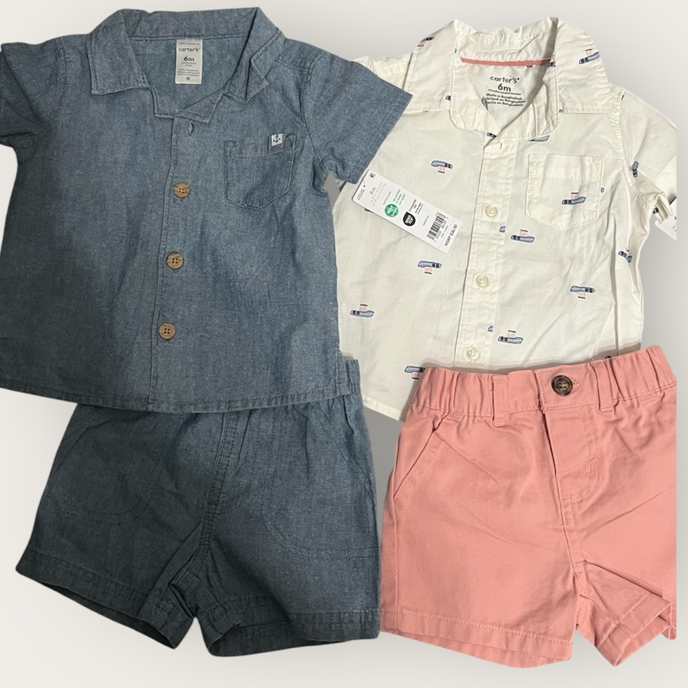 Baby boy summer bundle preppy sailing nautical theme 6 M